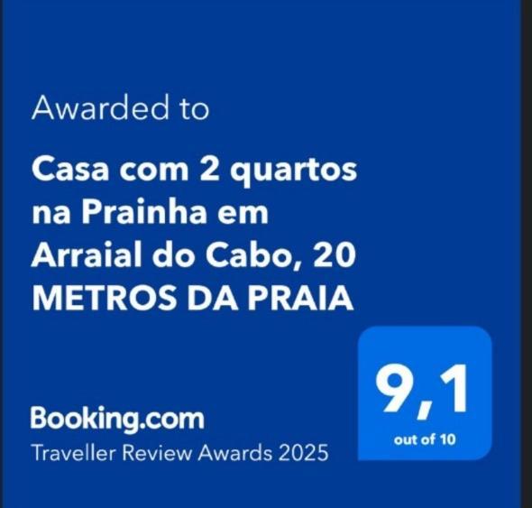 Casa Com 2 Quartos Na Prainha Em Arraial Do Cabo, 20 Metros Da Praia Εξωτερικό φωτογραφία